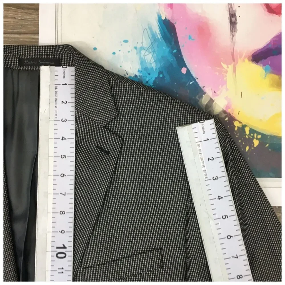 Calvin Klein Mens Blazer Sport Coat Casual Jacket Size‎ 42L Wool Silk Suit